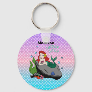 Back to school with mermaids and the sea key ring