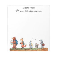 Back To School Woodland Friends Personalised