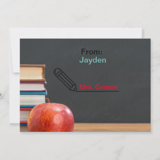 Back to school year teacher appreciation  card
