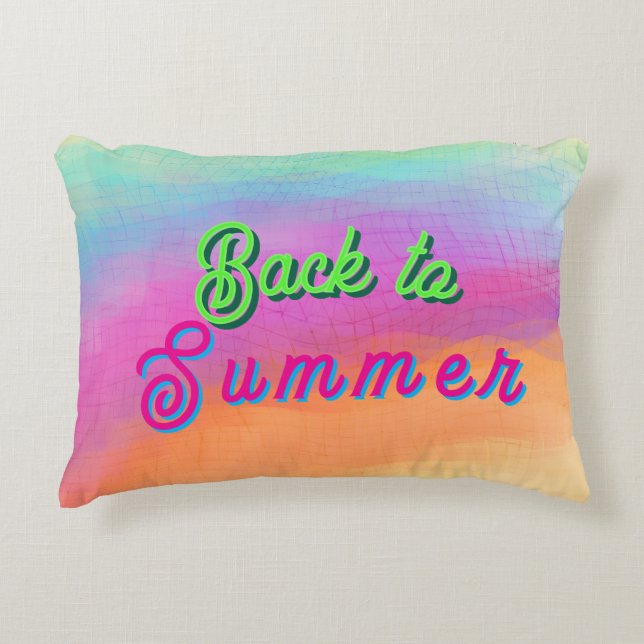 Back to Summer Decorative Cushion (Front)