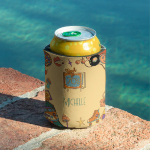 Back to the 70's retro groovy can cooler