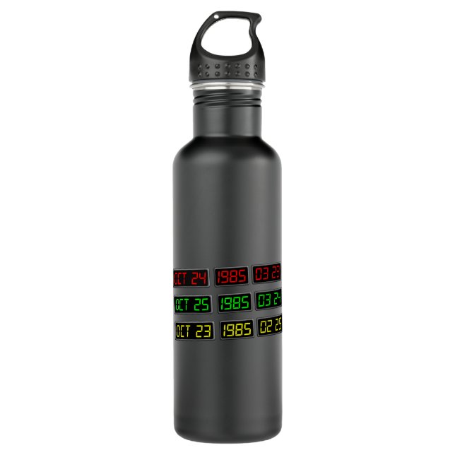 Back to the 80s by Time Travel Machine 710 Ml Water Bottle (Front)