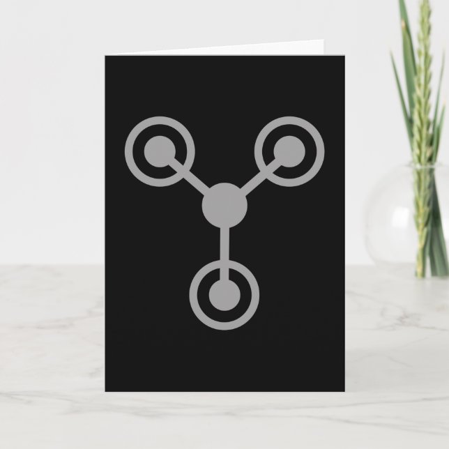 Back to the 80's by Time Travel Machine Card (Front)