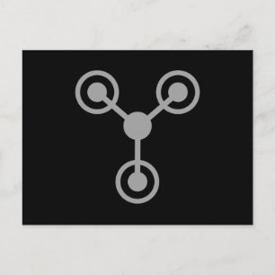 Back to the 80's by Time Travel Machine Postcard