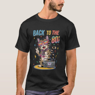 Back To The 80's Cat Party Outfit 80s Outfit Men W T-Shirt