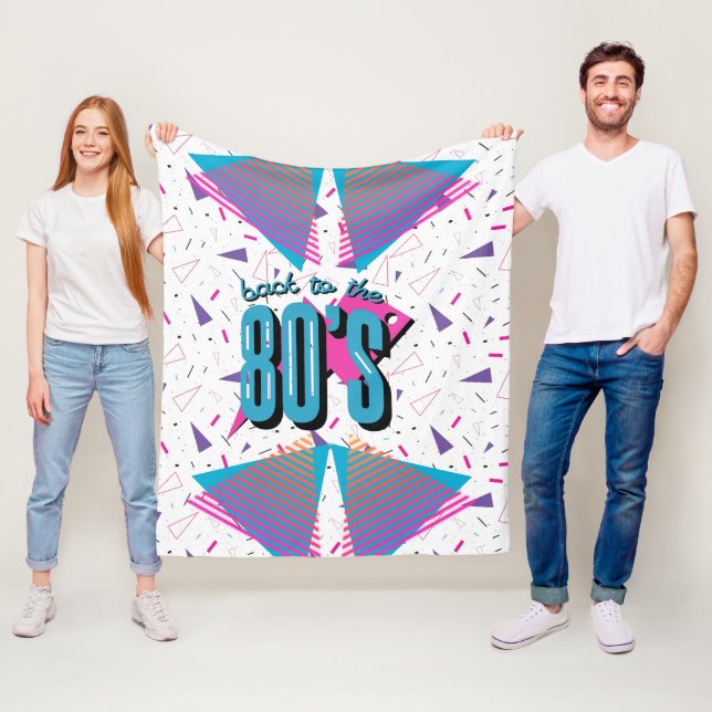 Back to the 80's Fleece Blanket (In Situ)