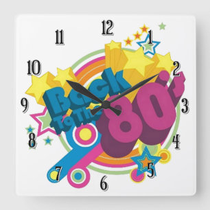 Back To The 80's Retro 80's Wall Clock