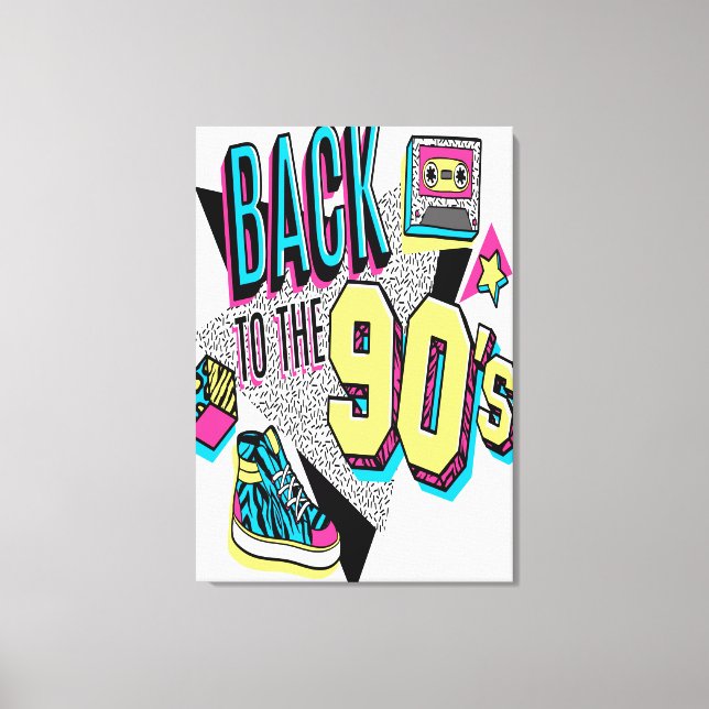 Back To The 90s Canvas Print (Front)