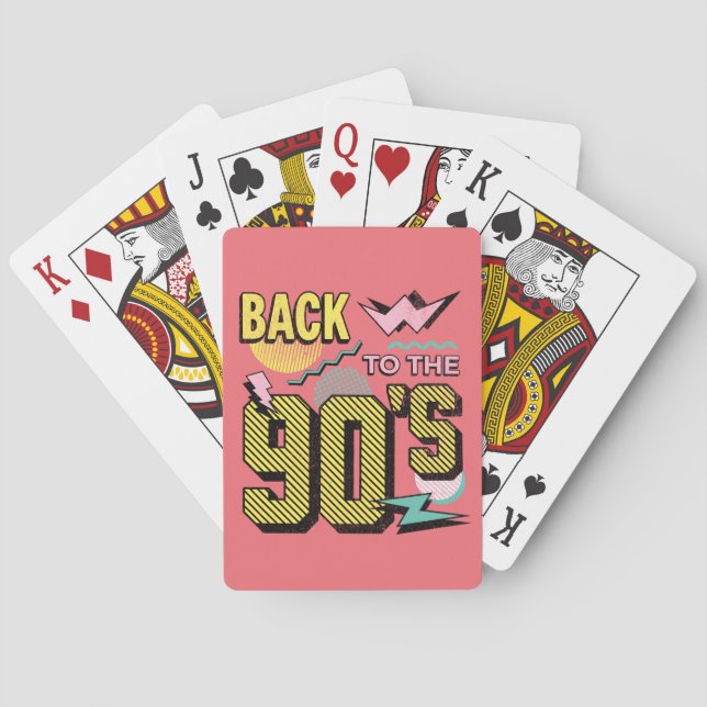 Back to the 90's playing cards (Back)