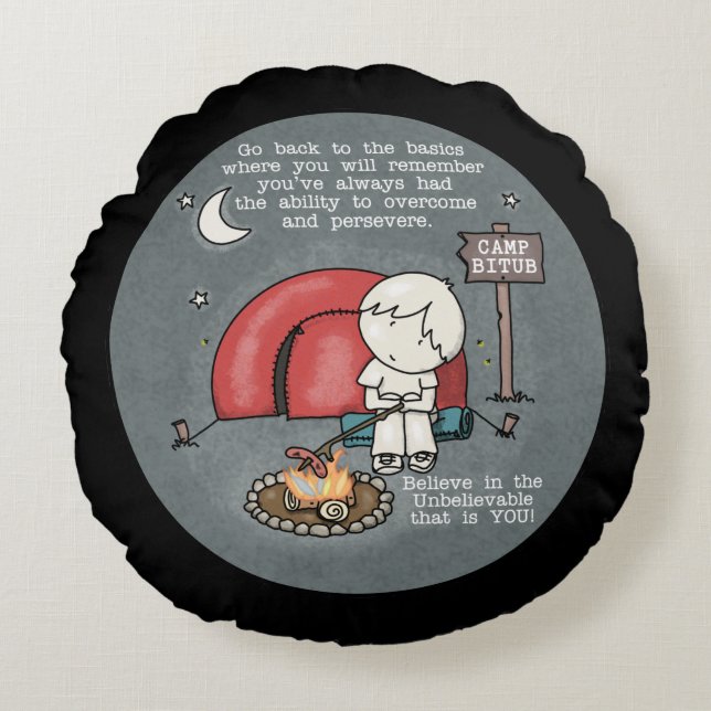 Back to the Basics Round Cushion (Front)