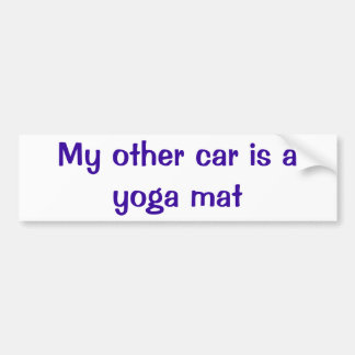 Back to the Beginning Yoga Mat Bumper Sticker