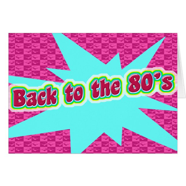 Back to the Eighties Awesome Slogan Fun (Front Horizontal)