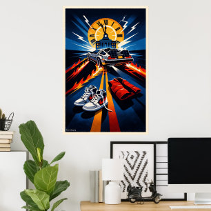 Back to the Future Inspired Symbolic Movie Poster