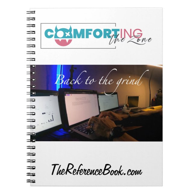 Back to the grind Spiral Photo Notebook (Front)