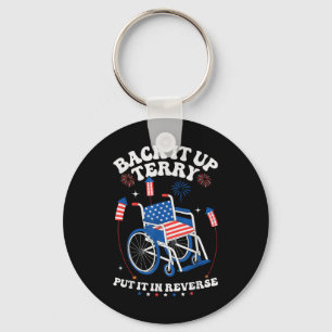 Back Up Terry 4th Of July Put It In Reverse Terry Key Ring
