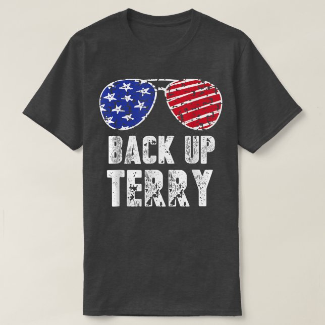 Back Up Terry Sunglasses 4th July Us Flag Firework T-Shirt (Design Front)