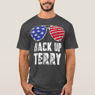 Back Up Terry Sunglasses 4th July Us Flag Firework T-Shirt