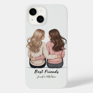 Back View No Face Best Friends Art – Aesthetic iPh Case-Mate iPhone 14 Case