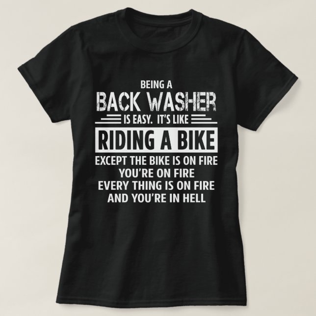Back Washer T-Shirt (Design Front)