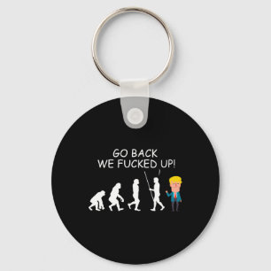 Back We Ed Up Funny Anti-trump 2020 Election Appar Key Ring