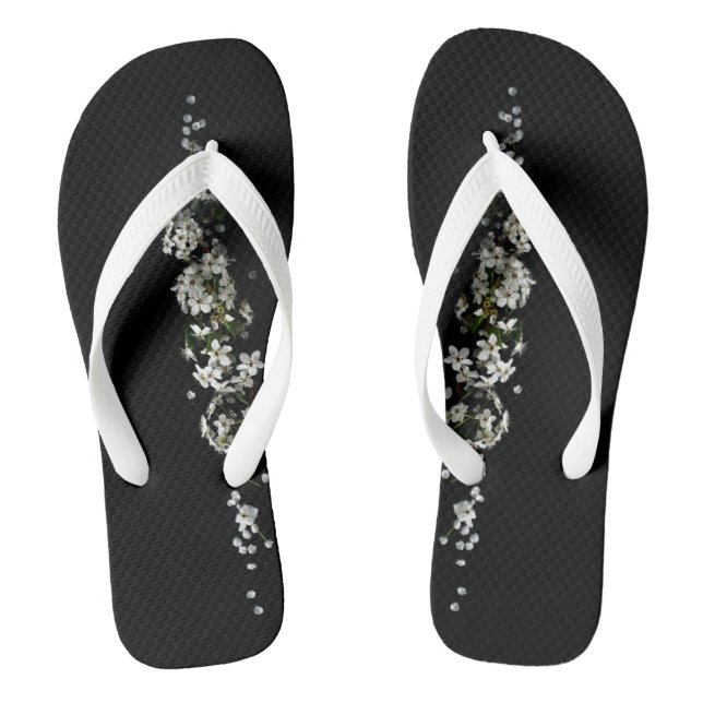 back white rose jandals (Footbed)