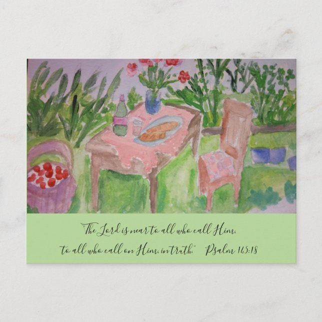 Back Yard Postcard (Front)