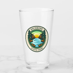 Backbone State Park Iowa Badge Glass