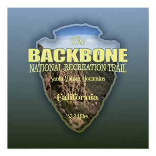 Backbone Trail (arrowhead) Poster