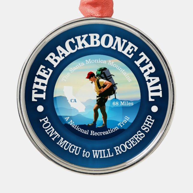 Backbone Trail (C) Metal Tree Decoration (Front)