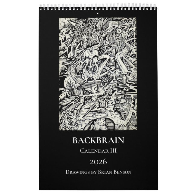 Backbrain Calendar III 2026 (Single Page) (Cover)