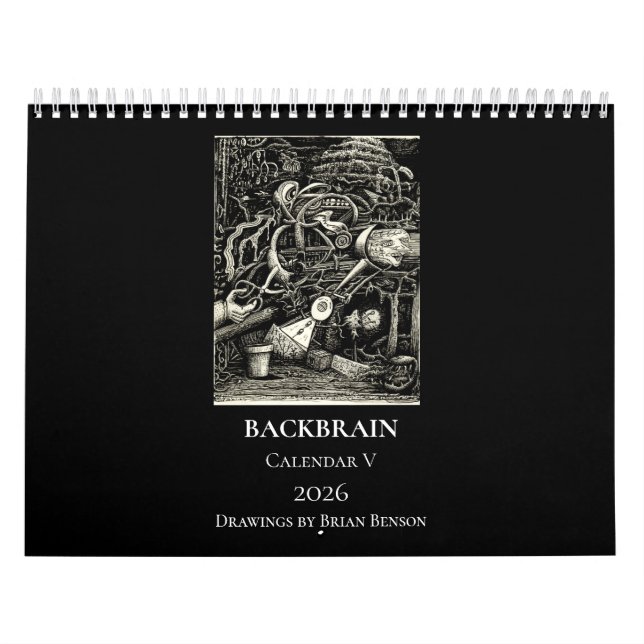 Backbrain Calendar V, 2026, Double Page, Medium (Cover)