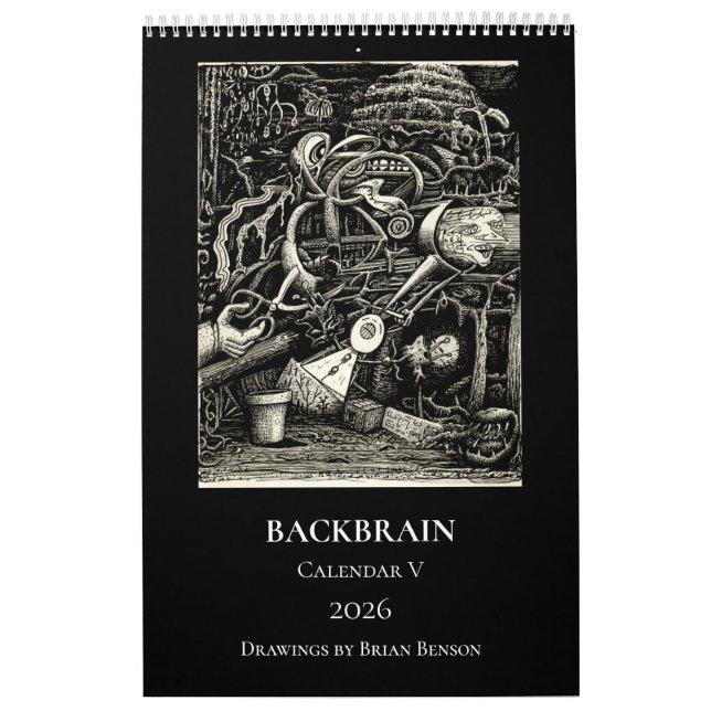 Backbrain Calendar V, 2026, Single Page (Cover)