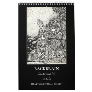 Backbrain Calendar VI, 2026, Single Page