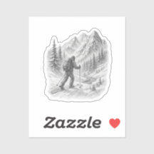 Backcountry Ski Touring Sticker