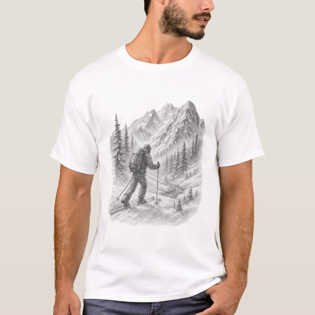 Backcountry Ski Touring T-Shirt (Front)