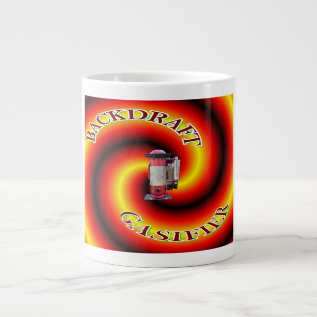 Backdraft gasifier large coffee mug (Front)