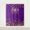 Backdrop 50th Birthday Gold Purple Confetti