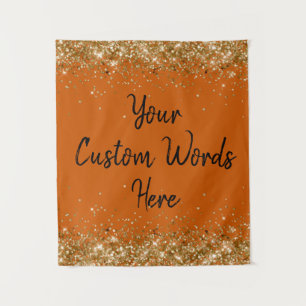 Backdrop Birthday Party Photo Booth Burnt Orange Tapestry