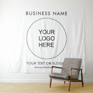 Backdrop Party Event Seminar Logo Extra Large Tapestry