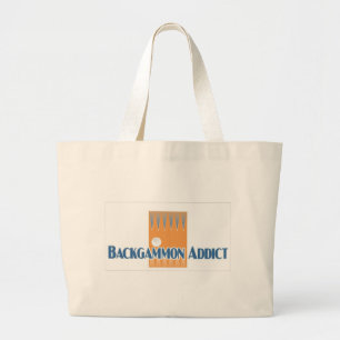 Backgammon Addict's beach bag