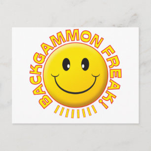 Backgammon Freak Smile Postcard