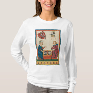 Backgammon Game, 14th Century Mediaeval Art T-Shirt