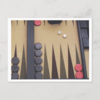 Backgammon game board photo red and black