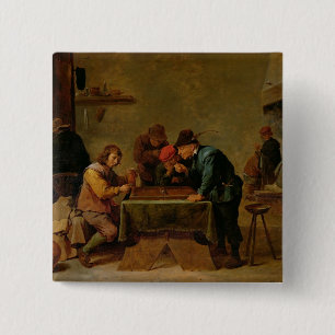 Backgammon Players, c.1640-45 15 Cm Square Badge