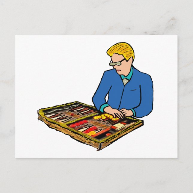 Backgammon Postcard (Front)