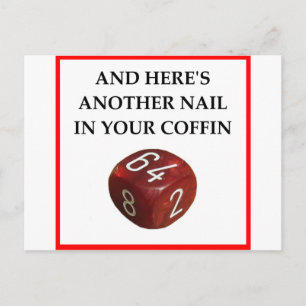 BACKGAMMON POSTCARD