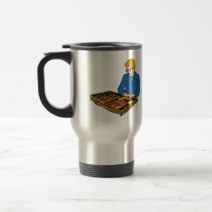 Backgammon Travel Mug