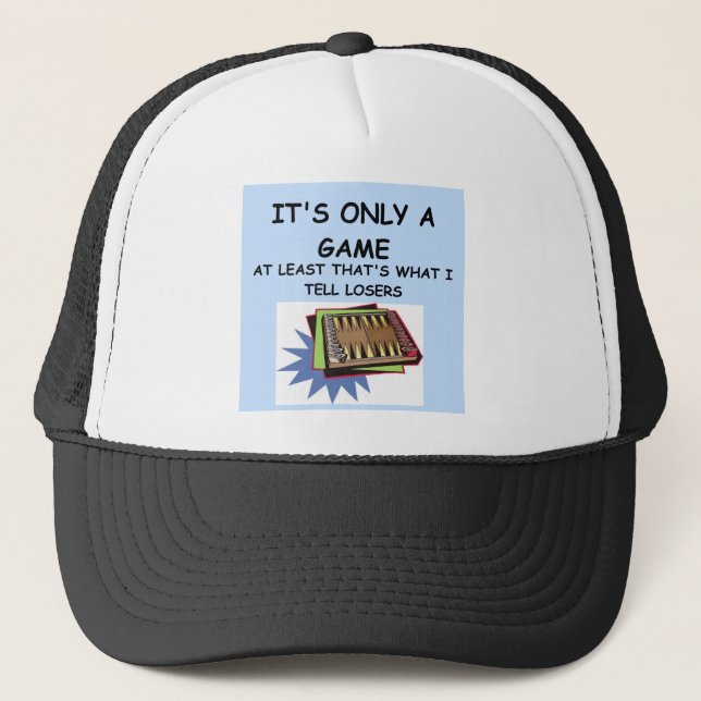 backgammon trucker hat (Front)