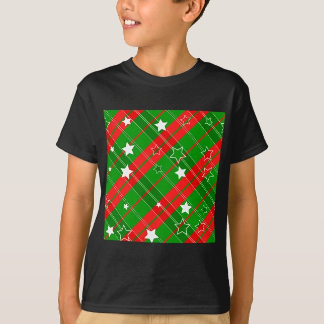 background abstrac christmas pattern T-Shirt (Front)