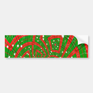 background abstract christmas pattern bumper stick sticker